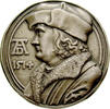 Medals on Persons Tin medal, plated Dürer, Albrecht - German artist, 1471-1528 -