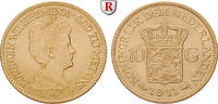 Netherlands 10 Gulden Kingdom Of The Netherlands, Wilhelmina I., 1890-1948, Gold, 6,729 g -