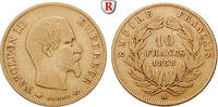 France 10 Francs Napoleon III, 1852-1870, Gold, 3,2258 g -