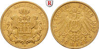 Hamburg 20 Mark 20 Mark 1897, J. Gold. Jaeger 212. -