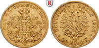 Hamburg 20 Mark 20 Mark 1884, J. Gold. Jaeger 210. -