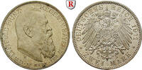 Bayern 2 Mark Luitpold, Prinzregent, 2 Mark 1911, D. 90th birthday. Jaeger 48. -