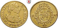 Spain 1/2 Escudo 1788 Carlos III, 1759-1788, Gold, 1,70 g ss-vz 2,426.49 元  ＋  83.67 元 运费