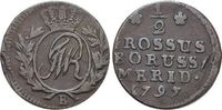 Brandenburg-Preussen CU-1/2 Groschen 1797 B Friedrich Wilhelm II. 1786-1... 75.30 元 含税 ＋  83.67 元 运费