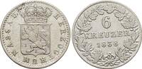 Nassau 6 Kreuzer Wilhelm 1816-1839. -