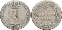Nassau 6 Kreuzer Wilhelm 1816-1839. -