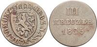 Nassau 3 Kreuzer Wilhelm 1816-1839. -