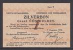 Nederland 1 Gulden Zilverbon 01-1a Serie 7 -
