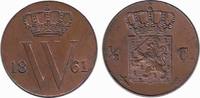 Nederland Koninkrijk ½ Cent Willem III 1849-1890. -