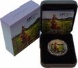 Australia 1 Dollar Kangaroo 2014 with color World Money Fair -