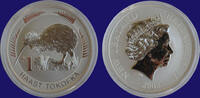 New Zealand 1 Dollar Kiwi 2008 1 oz Silver -