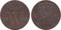 Nederland Koninkrijk ½ Cent Willem II 1840 - 1849 -