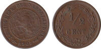 Nederland Koninkrijk ½ Cent Wilhelmina 1890-1948 -