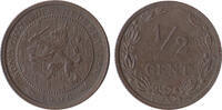 Nederland Koninkrijk ½ Cent Wilhelmina 1890-1948 -