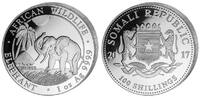 Somalia Republic 100 Shillings Elephant / Elefant -