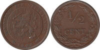 Nederland Koninkrijk ½ Cent Wilhelmina 1890-1948 -