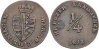 Sachsen Meiningen 1/4 Kreuzer Bernhard Erich Freund, 1803-1866. -