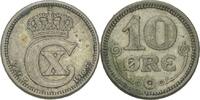 Dänemark 10 Öre Christian X., 1912-44 -
