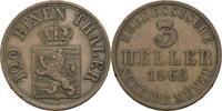 Hessen Kassel 3 Heller Friedrich Wilhelm, 1847-1866 -