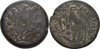 Ägypten Alexandria Bronze mit Gegenstempel Füllhorn Ptolemaios IV., 222-204 -