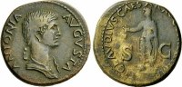 RÖMISCHE KAISERZEIT Dupondius Antonia Minor unter Claudius, 41 - 54. -
