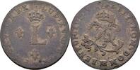 Frankreich Kolonien 2 sols (sou marqué) Ludwig XV., 1715-1774. -