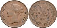 Straits Settlements 1 Cent 1862 Victoria (1837-1901) ss+ 251.02 元 含税 ＋  83.67 元 运费