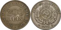 Brasilien 200 Reis Pedro II. -
