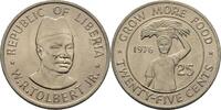 Liberia 25 Cents 1976 FAO Stempelglanz 83.67 元 含税 ＋  83.67 元 运费