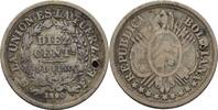 Bolivien 10 Centavos 1890 gelocht, ss 100.41 元 含税 ＋  83.67 元 运费