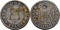 Spanien Bolivien Potosi 1 Real 1767 Carlos III., 1759-1788 gelocht, f.ss 334.69 元 含税 ＋  83.67 元 运费