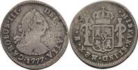 Spanien Bolivien Potosi 1/2 Real 1777 Carlos III., 1759-1788 f.ss 209.18 元 含税 ＋  83.67 元 运费