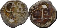 Spanien Bolivien Potosi 1/2 Real Carlos II., 1665-1700 -