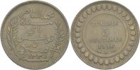 Tunesien 5 Centimes 1916 A Muhammad Al-Nasir ss 41.75 元 含税 ＋  83.51 元 运费