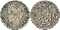 Niederlande Curacao 1/4 Gulden Wilhemina, 1890-1948 -
