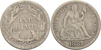 USA Dime 1887 S ss 334.69 元 含税 ＋  83.67 元 运费