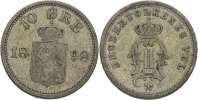 Norwegen 10 Öre Oscar II. -