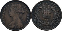 Canada Newfoundland Cent Victoria, 1837-1901 -
