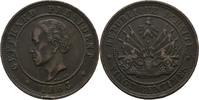 Haiti 20 Centimes 1863 HEATON Präsident Geffrard ss kl. Randfehler 117.14 元 含税 ＋  83.67 元 运费