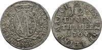 Sachsen Leipzig 1/12 Taler 1764 Friedrich August III./I., 1763-1827 ss 208.53 元 含税 ＋  83.41 元 运费