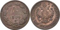 Österreich ungarn Kremnitz 4 Kreuzer Franz Joseph I., 1848-1916 -