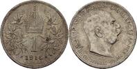 Österreich Ungarn 1 Krone Franz Joseph,1848-1916. -