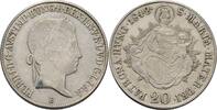 RDR Ungarn Kremnitz 20 Kreuzer 1842 Ferdinand I., 1835-1848. ss 158.98 元 含税 ＋  83.67 元 运费