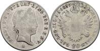 Österreich Habsburg Wien 20 Kreuzer 1839 Ferdinand I., 1835-1848. f.ss 117.14 元 含税 ＋  83.67 元 运费