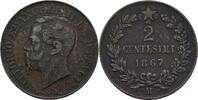 Italien Milano 2 Centesimi Viktor Emanuel II., 1861-1878 -