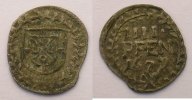 German coins 4 Pfennig Archbishopric of Trier Jean Hugues de Orsbeck (1676-1711) 4 Pfennig (1/2 Albus) 1677 TB+ -
