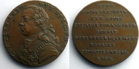 Coins of Lorraine Jeton rond en cuivre Ducal family of Lorraine Charles-Alexandre (fils de Léopold) Jeton rond en cuivre 31mm 1769 TTB+ -