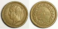 Coins of Monaco Honoré V (1819-1841) G.105 Un Décime 1838 MC TTB+ -