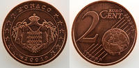 Coins of Monaco 2 Cent Rainier III (1949-2005) G.173 2 Cent Armes des Grimaldi 2001 SUP/FDC -