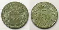German emergency coins Gerolzhofen (Bayern) Stadtgemeinde 5 (Pf) 1917 TTB+ -